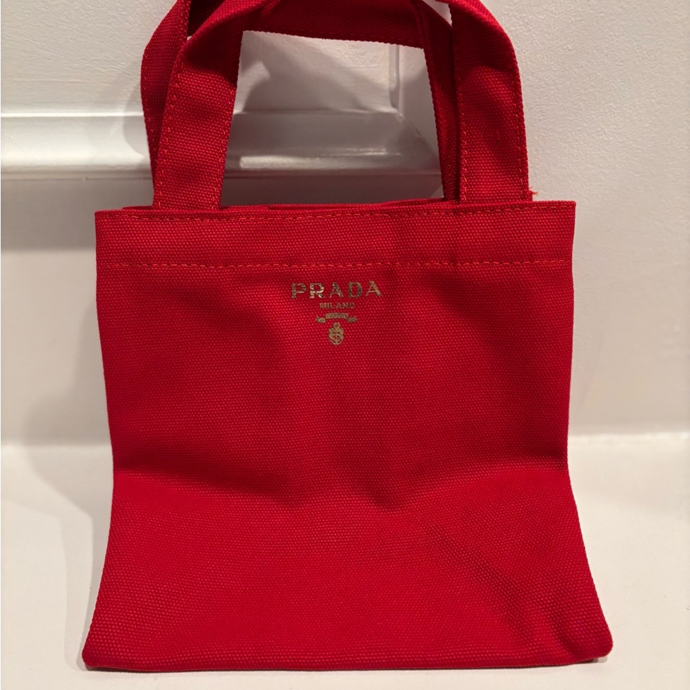 Prada Red Tote Bag